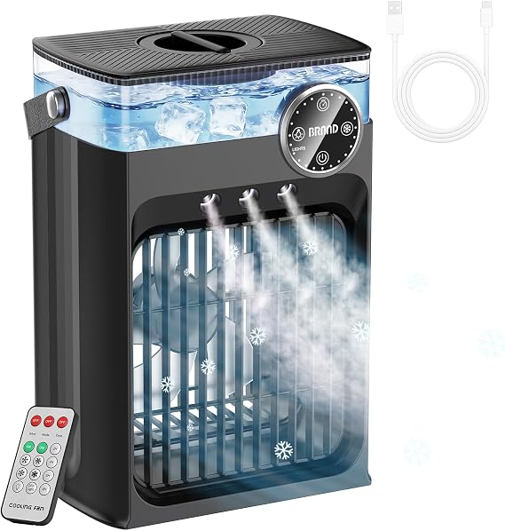 Portable Air Conditioners, 4 in 1 Evaporative Air Cooler