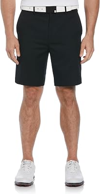 PGA Tour Mens 9 Golf Shorts with Expandable Waistband, Flat Front, Moisture-Wicking, Sun Protection, Stretch, Lightweight