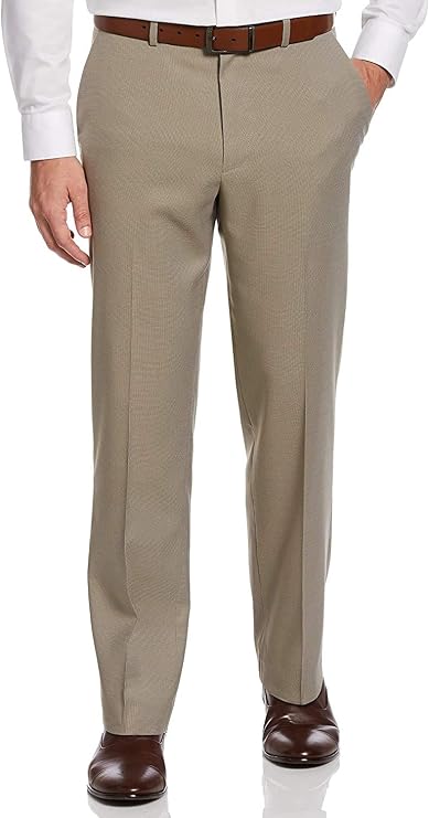 Perry Ellis Portfolio Very Slim Nailhead Men's Dress Pant (Chinchilla, 38/30)