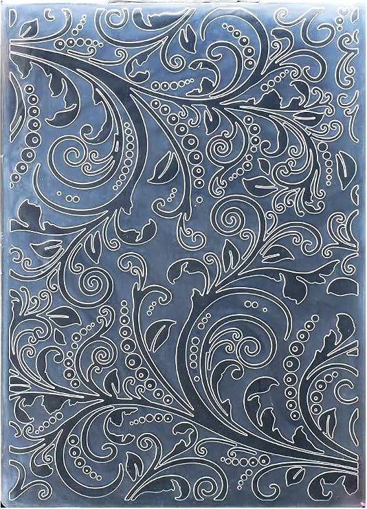 BOTARO Kwan Crafts Leaves Plastic Embossed Folder for Card Making, Scrapbooking, and Other Paper Crafts