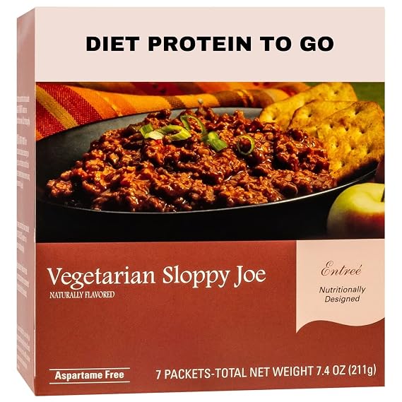 DPTG - High Protein Vegetarian Sloppy Joe Mix, Low Calorie, Low Carb, Meal Replacement, Gluten Free, Keto Friendly, Vegan, Ideal Protein Compatible, 7 Servings