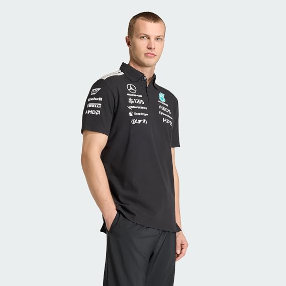 Adidas Men's Mercedes - Amg Petronas Formula 1 Team Engineers Polo Polo Shirt