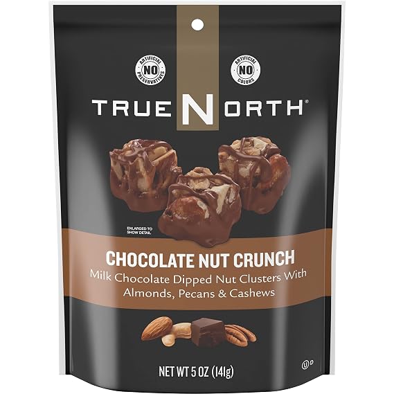 TrueNorth Nut Clusters, Chocolate Nut Crunch, 5 Ounce