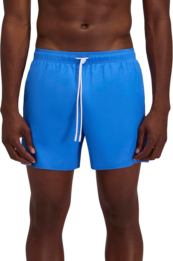 SUNDEK Mens Elastic Waist Boardshort, Swim Trunks 15" Length 6" Inseam