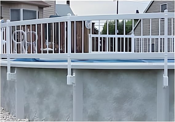 Vinyl Works 24-Inch Taupe Premium Resin Above-Ground Pool Fence Kit B - 3 Sections
