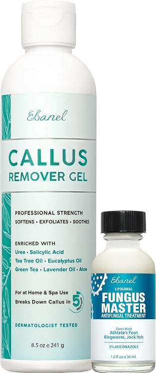 Ebanel Bundle of Callus Remover Gel and Antifungal Treatment