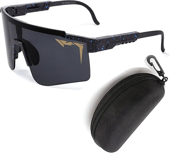 Sports Sunglasses Men-Women, Vipers Sunglasses for Mens Anti-UV Youth Baseball Softball Glasses Ages 12 & Up