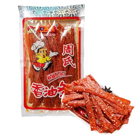 BaiLiSnacky Latiao 148 g Latio Chinese Snack Chinese Spicy Snacks Spicy Seasoned Snacks Classic Hot Strips for Office Parties Vegetarian Spicy & Aromatic