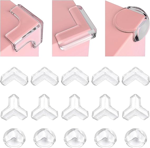 28 Pcs Corner Protectors for Baby, Furniture Corner Guards & Bumpers Clear