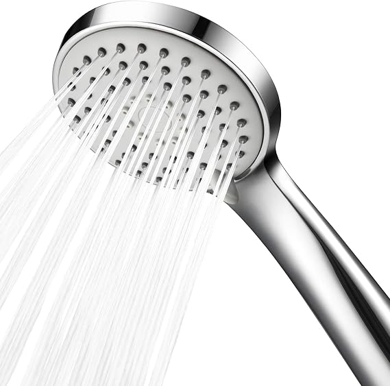 SAMODRA Shower Head,Low Water Pressure Boosting Handheld Shower Head High Pressure Water Saving 3 Powerful Spray Settings for Bathroom – Chrome