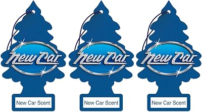 LITTLE TREES Car Air Freshener | Hanging Paper Tree for Home or Car | New Car Scent | 3 Pack