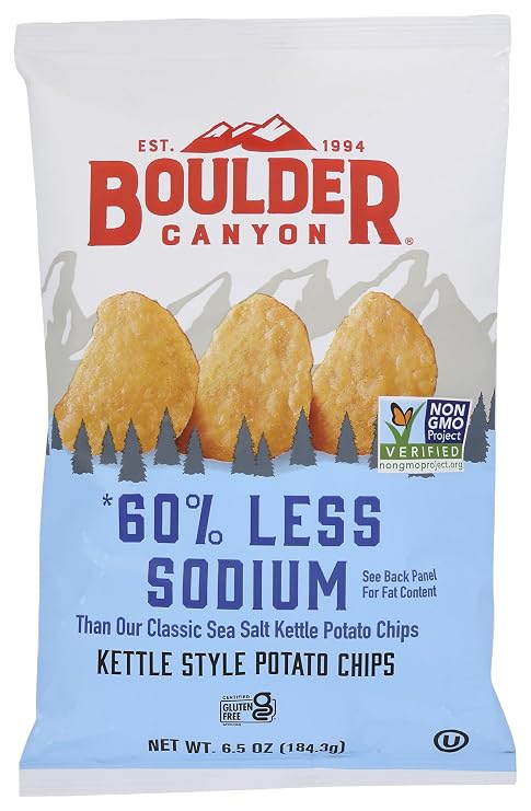 Boulder Canyon Chip Reduced Sodium 60% 6.5oz