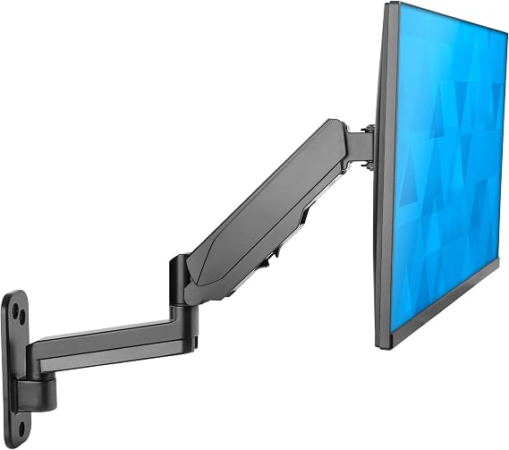 Mount-It Computer Monitor Wall Mount, Gas Spring Arm, Full Motion