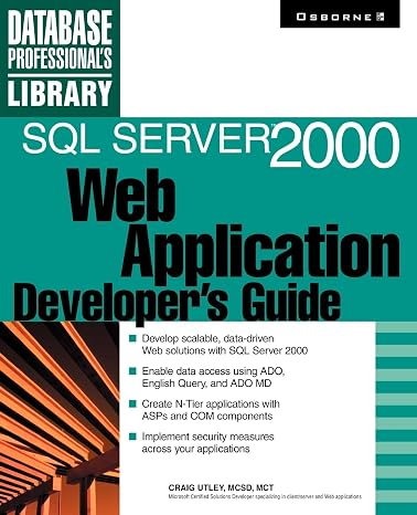 SQL Server 2000 Web Application Developer's Guide