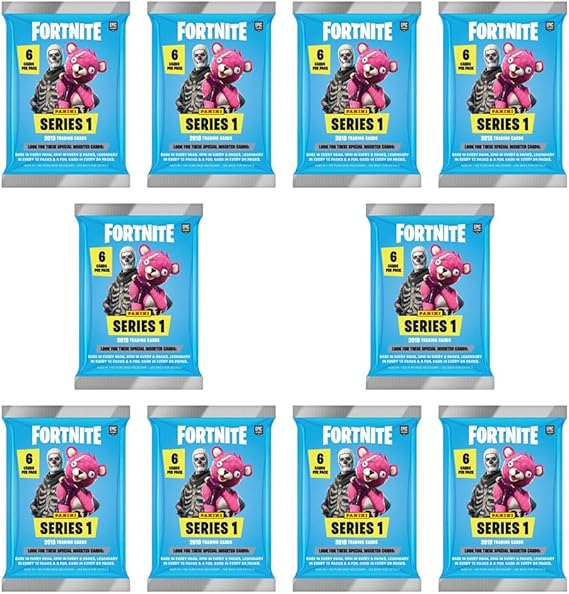 2019 Panini Fortnite Series Trading Card Pack of 10 Mega Set