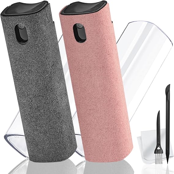 walrfid Screen Cleaner Spray and Wipe for Phone, Tablet, Laptop, 2 Pack