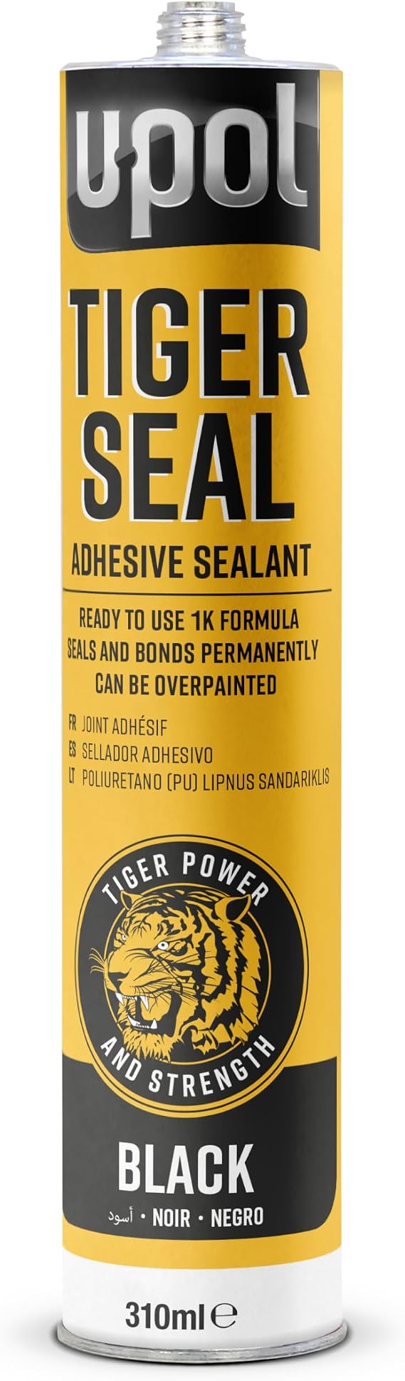 U-Pol Products 0727 Black Tiger Seal Adhesive/Sealant - 310ml Cartridge