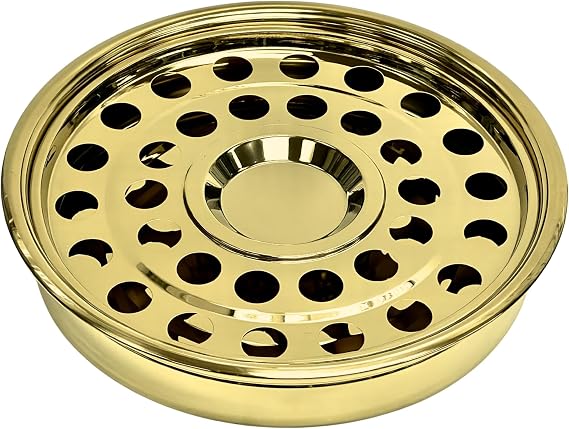 Gold Premium Communion Tray Stainless Steel 32-Cup Communion Ware for Churches