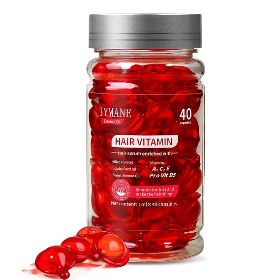 Hair Vitamins Olive Fruit Oil Capsules - Serum Enriched for Women & Men