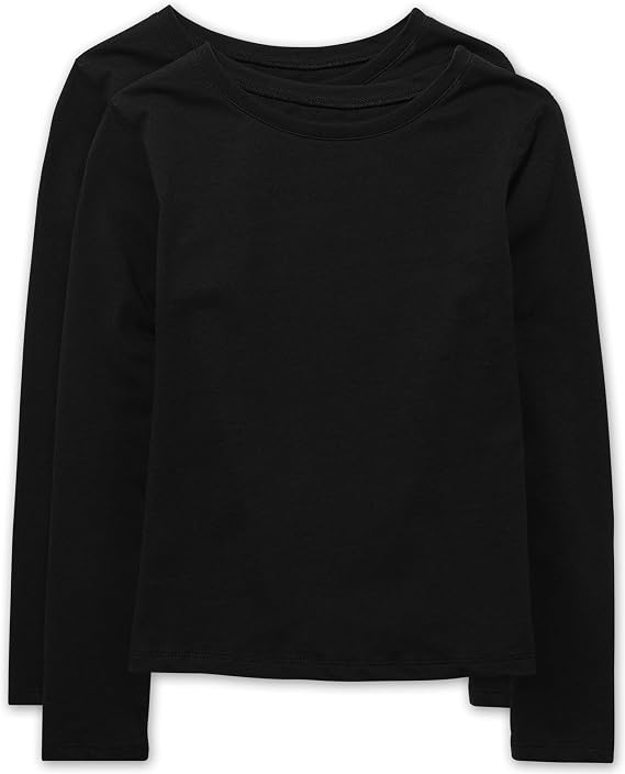The Children's Place Girls Basic Long Sleeve Layering Tees