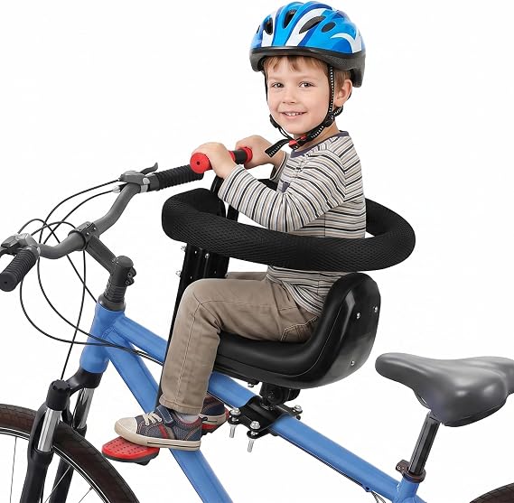 Kid's Bike seat Front Child Carrier Bike Chair for Bicycle Kids seat for Children 2~4 Years,Weight 55 lbs