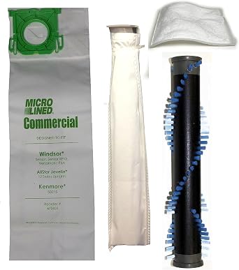 Windsor Sensor S12 Repair Package Bundle - 4 Items Both Filters, Bags & Brush Roll