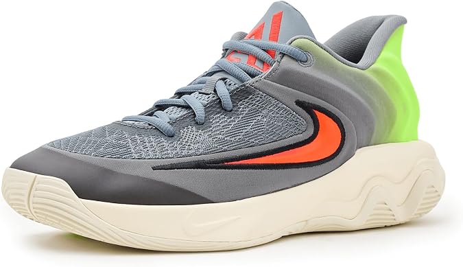 Nike Men's Giannis Immortality 4, Cool Grey/Crimson Total/Volt, 9