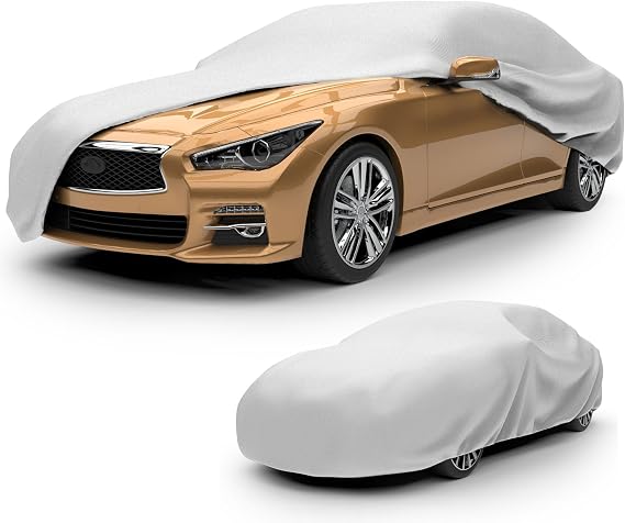 Budge Lite Car Cover, Breathable Dustproof Cover, Fits Sedans up to 200"