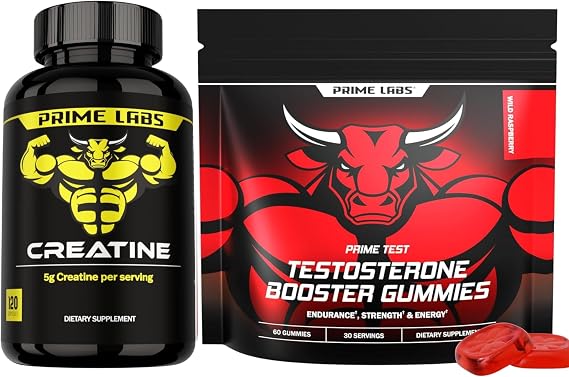 Prime Labs Creatine Monohydrate + Prime Test Gummies