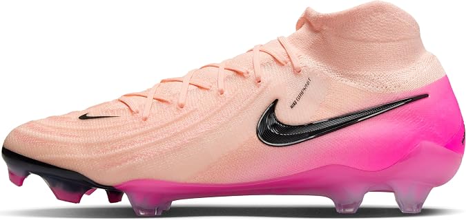 Elite Nike Football Boots for Men, Phantom Luna II FG, Crimson Tide Pink Blast, Size UK 7.5/US 8.5/EU 42