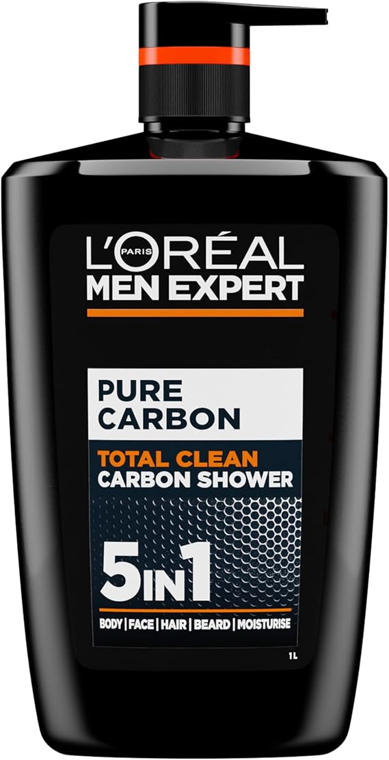 L'Oréal Paris, Men Expert, Pure Carbon, Shower Gel with Purifying Charcoal