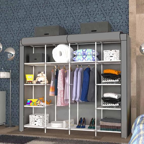 Suspended Cloth Cabinet Wardrobe with Large Volume Shelf (GRI)