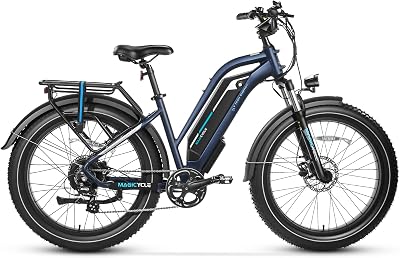 MAGICYCLE CruiserCruiser Pro 26 Fat Tire Electric Bike for Adults 750W Electric Bike 15Ah20Ah Large Battery 52V E Bike 7-Speed Up to 28 Mph UL Certified