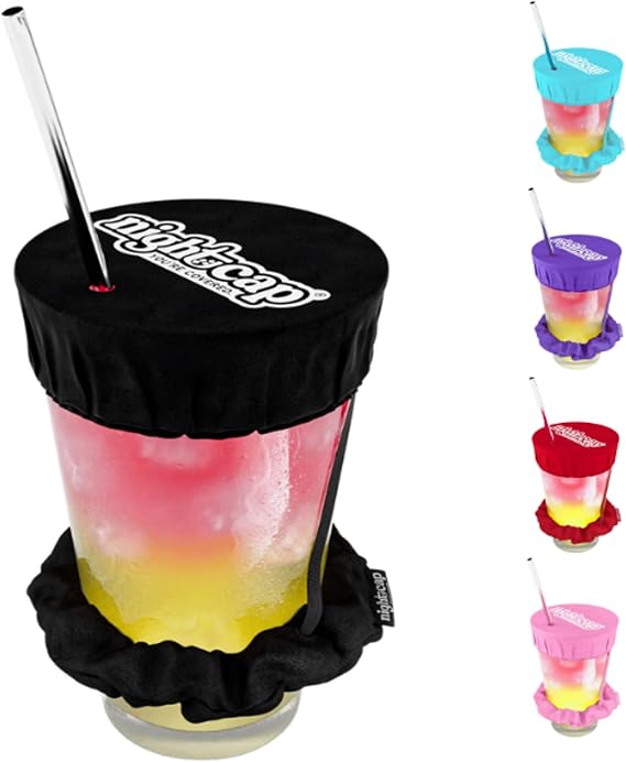 NightCap Drink Cover Scrunchie, Anti Spiking Drink Protector for Women