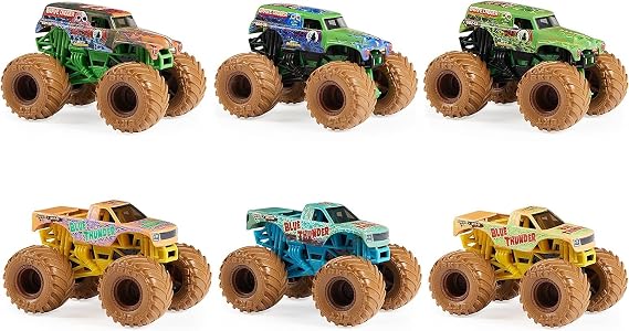 Monster Jam, Mystery Mudders, Official Die-Cast Monster Truck, Wash to Reveal, 1:64 Scale (El Toro Loco)