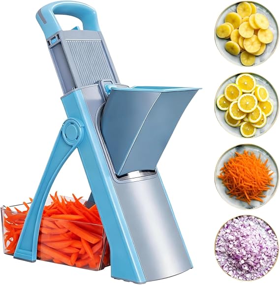 Safe Mandoline Slicer for Kitchen,Freely Adjustable Food Chopper,Kitchen Must Haves Vegetable Chopper,Potato Onion Carrot Cucumber Slicer
