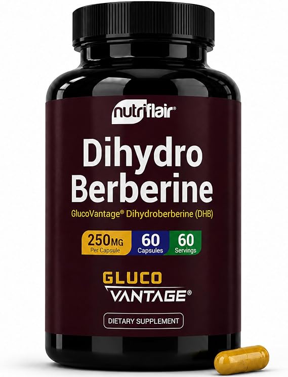 NutriFlair DihydroBerberine 250 mg (GlucoVantage), 60 Capsules