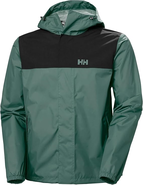 Helly-Hansen Vancouver Rain Jacket - Men's Waterproof, Breathable, Adjustable Hood, Seam-Sealed