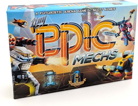 Gamelyn Games Tiny Epic Mechs Deluxe Combat Board Game, 1-4 Players