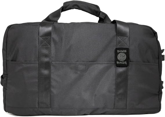 Dime Bags Travel Duffle Bag, Odor Proof w/Carbon Filter Lining, Built-In Lock Duffle, Water-Resistant, Secret Pocket, Associate (Black)