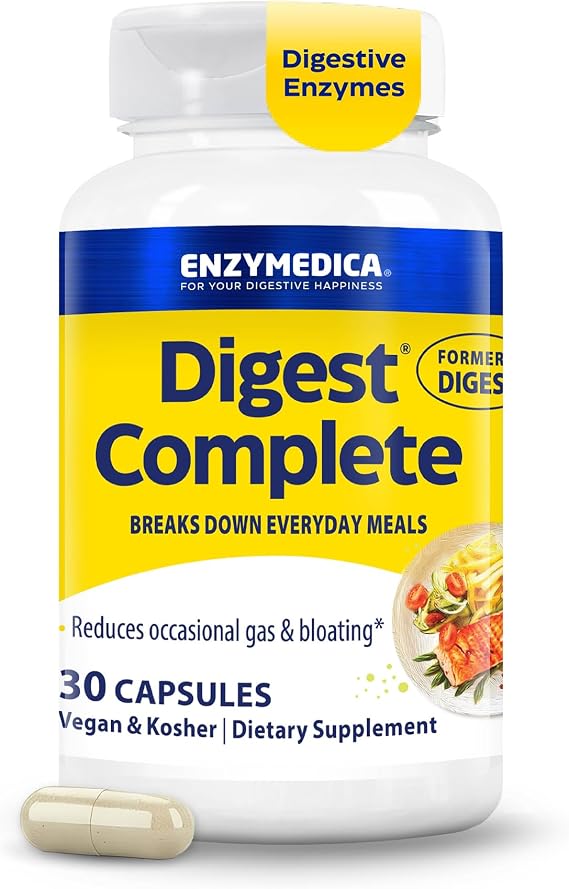 Enzymedica Digest Complete - Helps Gas & Bloating - 30 Caps