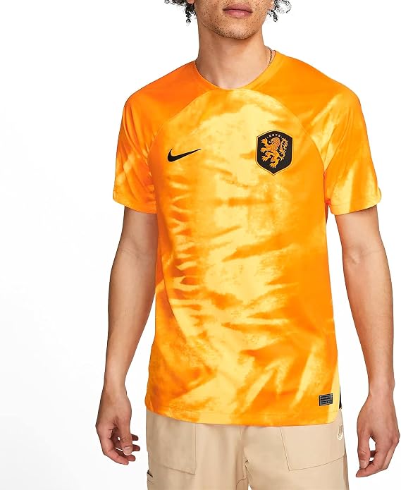 Nike 2022-2023 Holland Home Football Soccer T-Shirt Jersey Orange