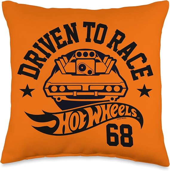Hot Wheels - Driven to the Race Throw Pillow
