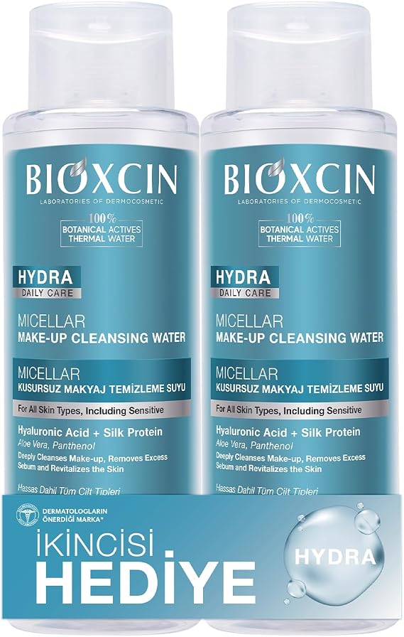 Bioxcin Hydra Micellar Perfect Makeup Removal Water | 1 Gift for 500 ml 1 Area | Vegan Mycel Water | For All Skin Types