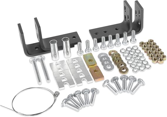 Universal Installation Kit w/Hardware and Brackets for Reese 5th Wheel Trailer Hitches Installation Kit #30035, 58058 (10 - Bolt Design)