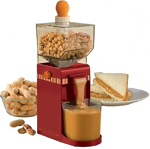 500ML Detachable Electric Peanut Butter Maker Home Nut Grinder with Suction Cup, for Peanuts, Cashews, Almonds & Sesame Paste