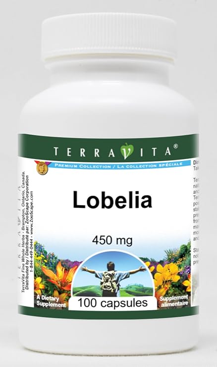 Lobelia - 450 mg (100 Capsules, ZIN: 512458)