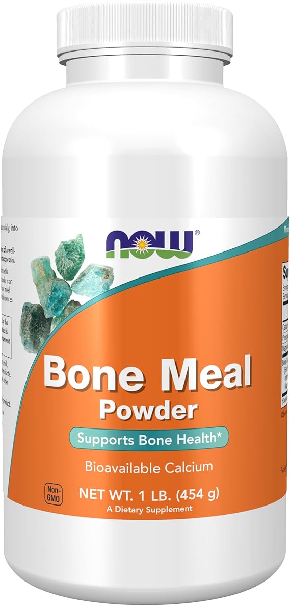 NOW Foods Supplements, Bone Meal Powder with Calcium Carbonate and Magnesium Oxide, Natural Calcium Source, 1-Pound