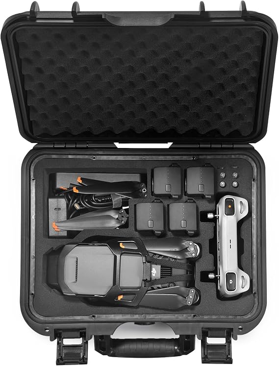 Lekufee Waterproof Hard Case for DJI Mavic 3 Pro, Mavic 3 Classic, Combo, DJI RC 2, RC N3/N2, Accessories(Case Only)