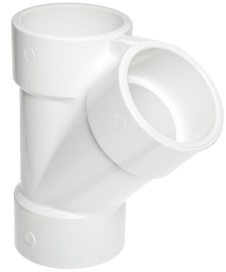 Spears 475 Series PVC Pipe Fitting, Wye, Schedule 40, 34 Socket